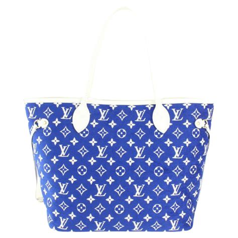 louis vuitton purses blue|louis vuitton blue neverfull.